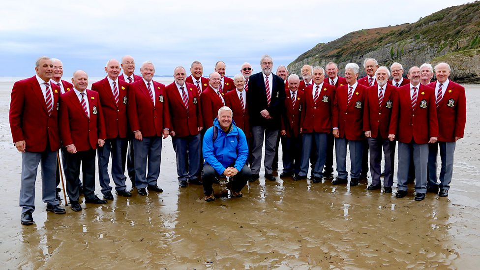 Tenby Male Choir with Derek Brockway on the Welsh Coastal Path